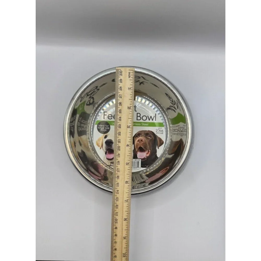 Pet feeder with removeable steel bowl 8.5”